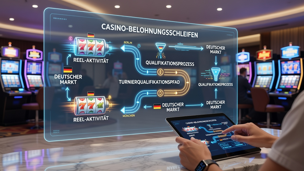 Visualisierung von Belohnungspunkten aus Slots zu Poker-Turnier-Qualifikationen