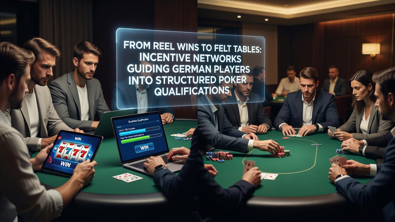 Visualisierung von Slot-Gewinnen die in Poker-Qualifikationen übergehen