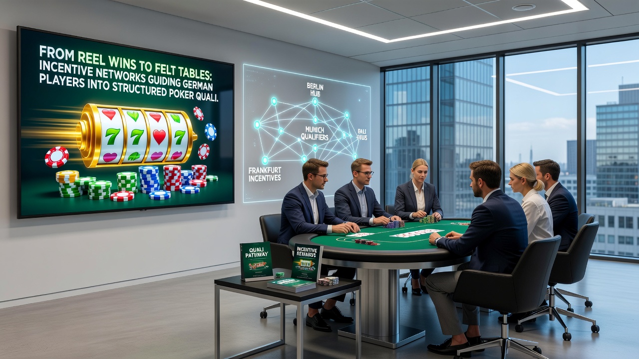 Darstellung von Anreizpfaden zwischen Casino und Poker-Events