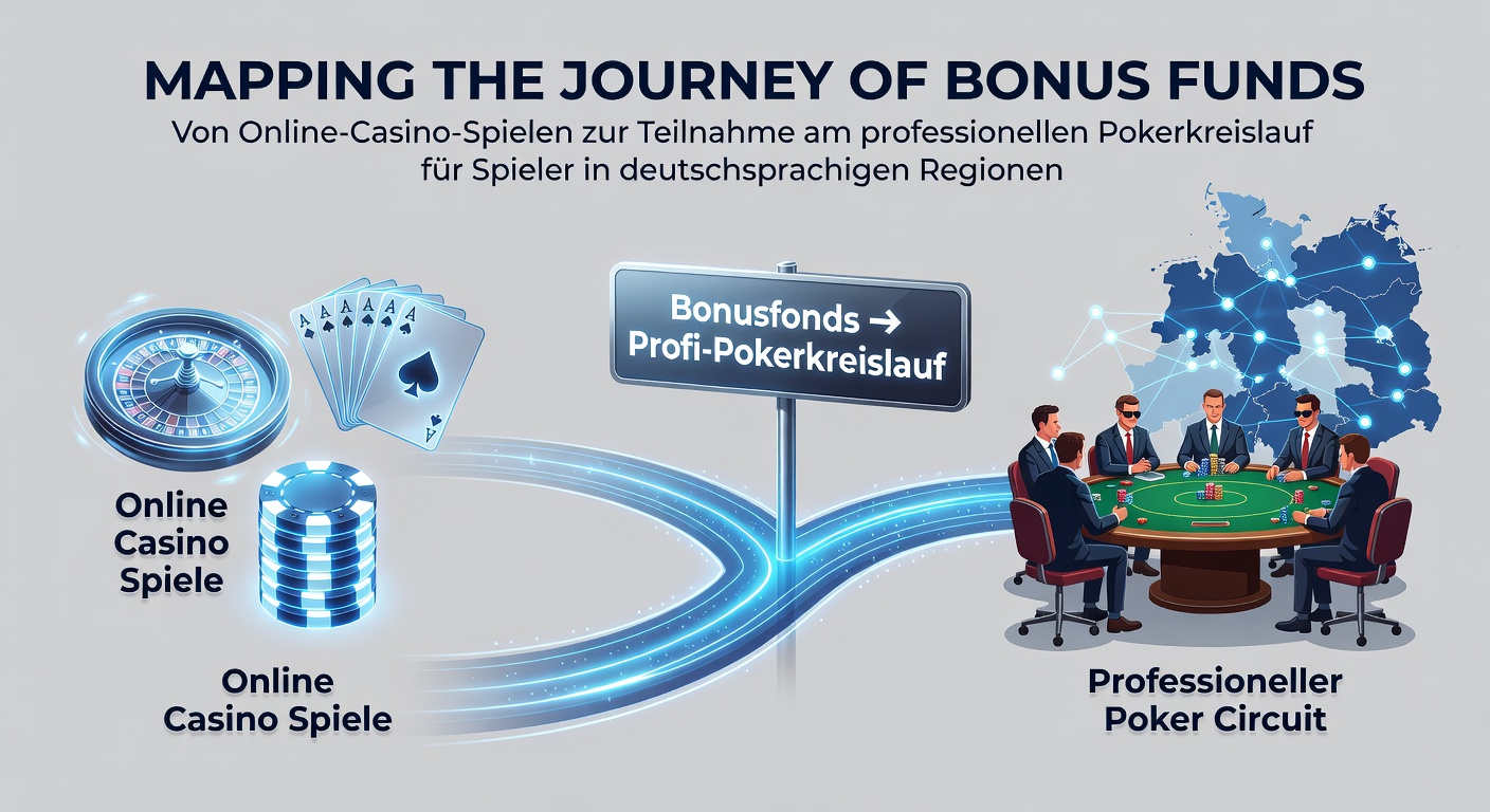 Visualisierung des Übergangs von Casino-Boni zu Poker-Turnieren in deutschsprachigen Regionen
