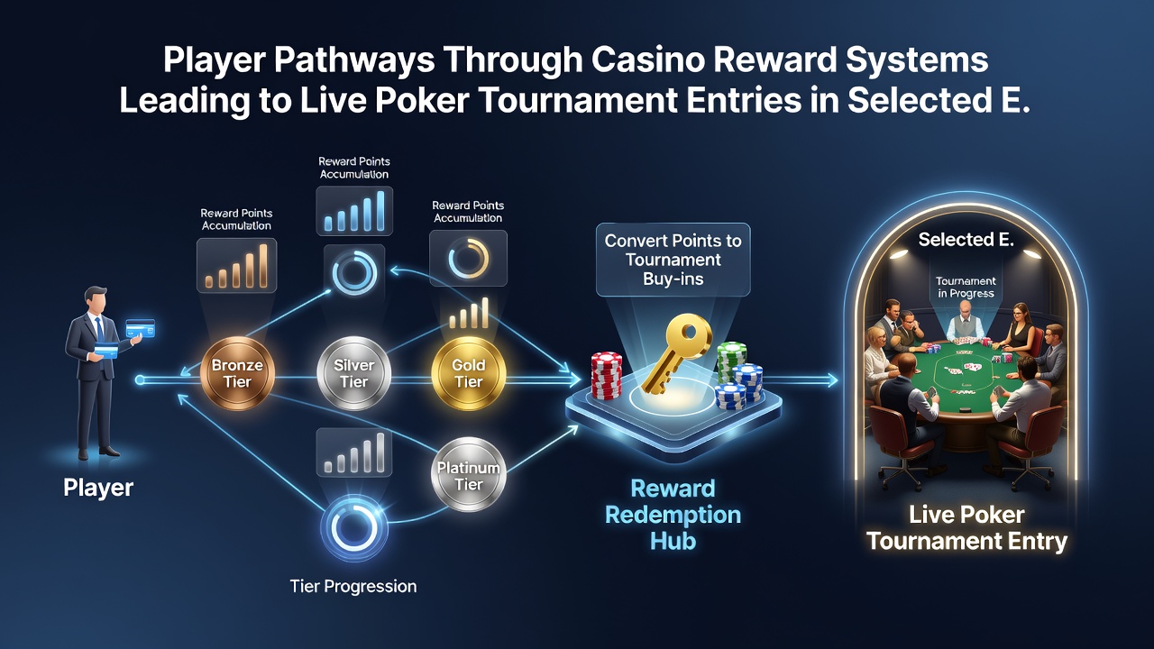 Darstellung von Anreizflüssen zwischen Casino-Spielen und Poker-Turnieren