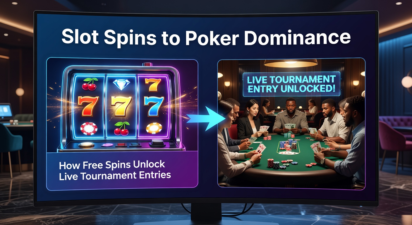 Live-Poker-Tisch in einem Casino mit Slot-Symbolen im Hintergrund, illustriert den Dominanz-Übergang